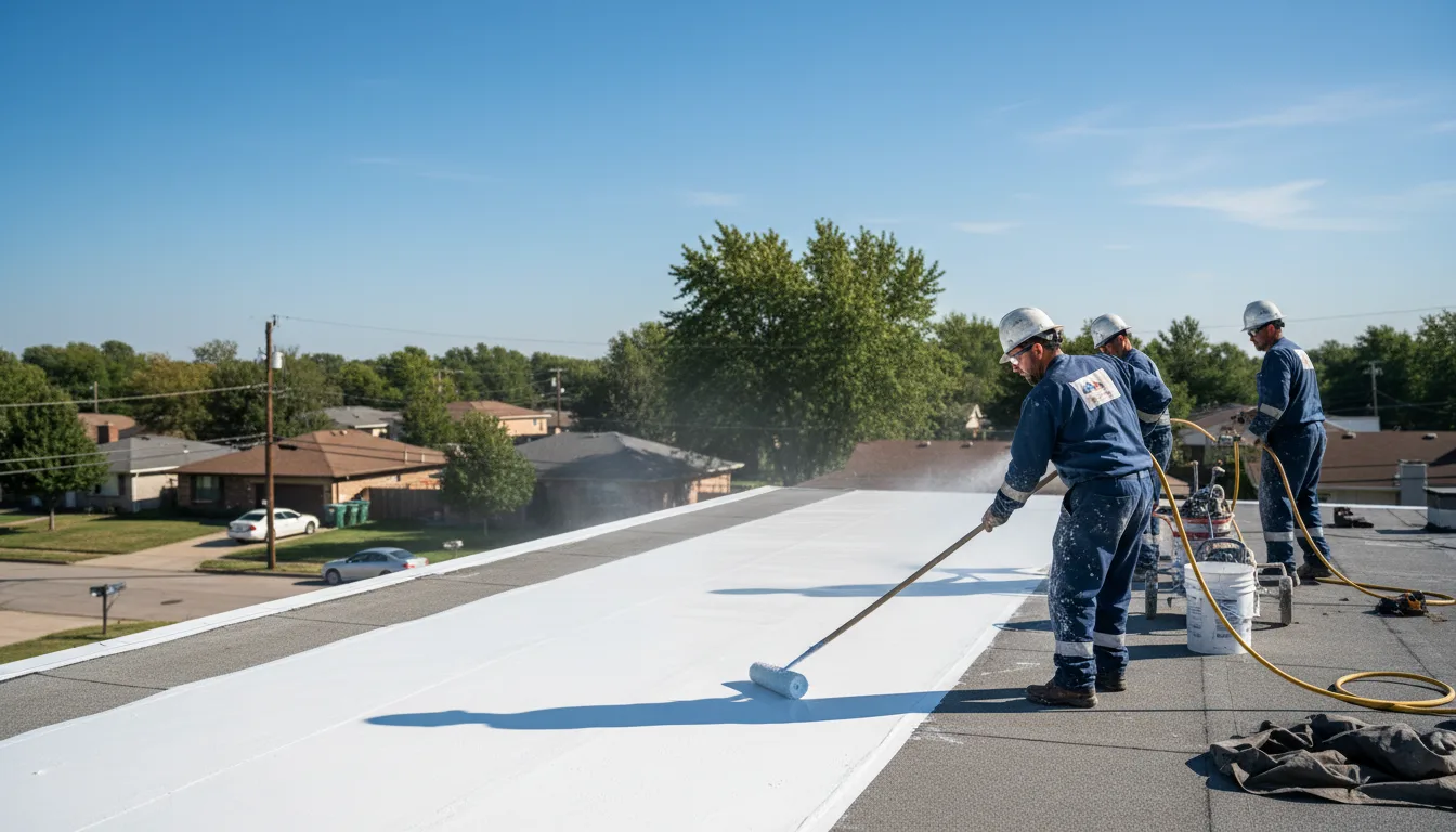 Commercial roof coating in Jeffersonville, VT near me